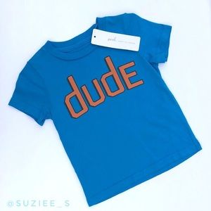 Peek Blue Orange Dude Graphic Tee 6/12M NWT